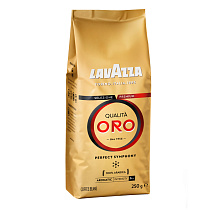 Кофе в зернах Lavazza "Qualità. Oro", вакуумный пакет, 250г