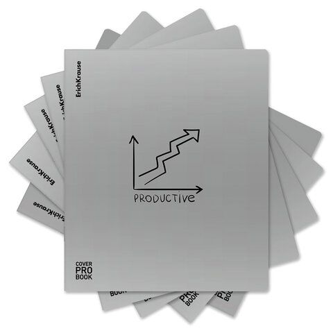 Тетрадь обложка пластик, А5, 48 л., скоба, клетка, ERICH KRAUSE, "Life Style" (микс в спайке), 61953