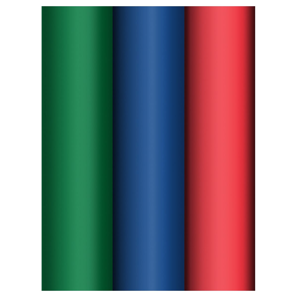 Упаковочная бумага глянц. 70*100см, MESHU "Standard colors", 80г/м2, ассорти 3 дизайна