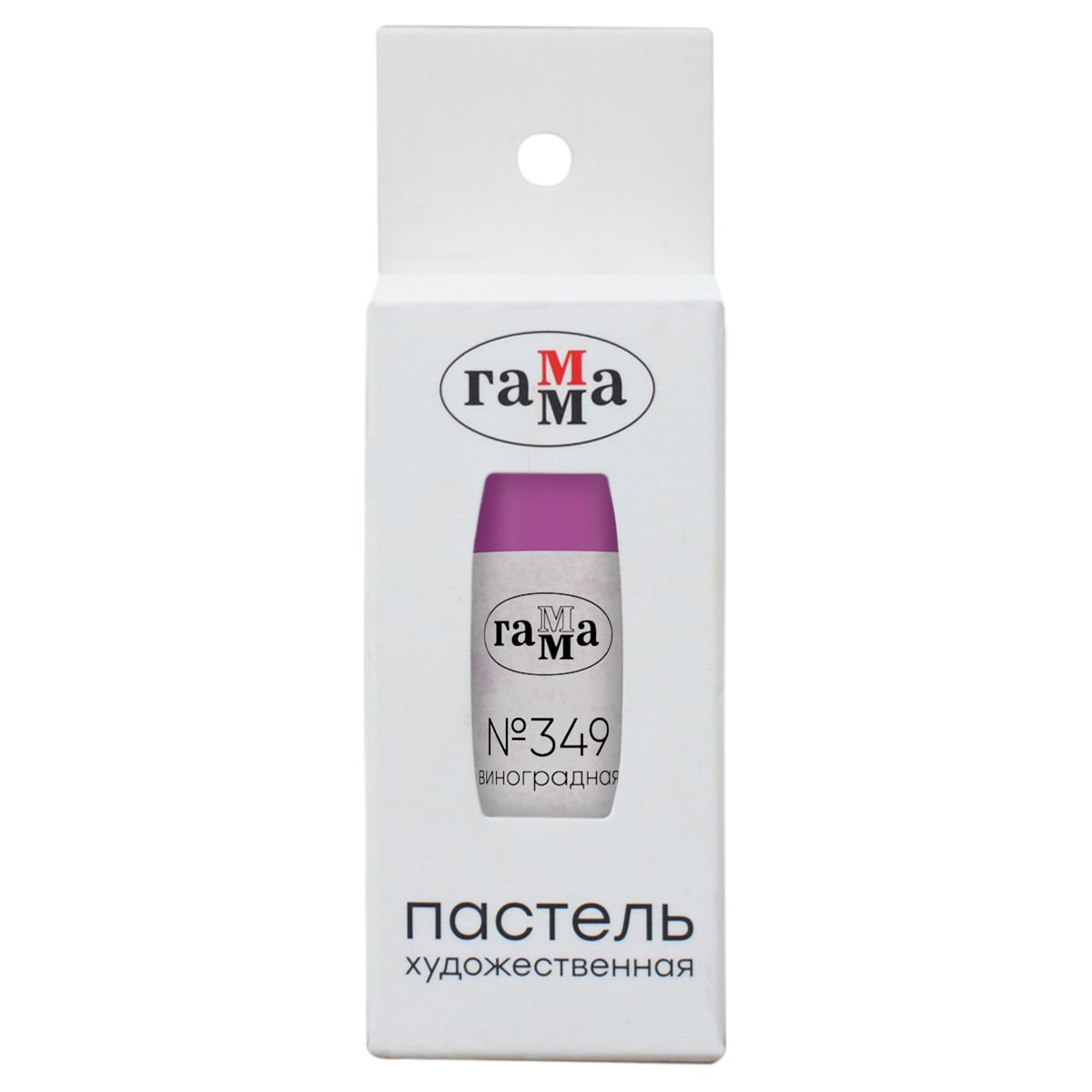 Пастель художественная Гамма, виноградная № 349, штучная, картон.упак.