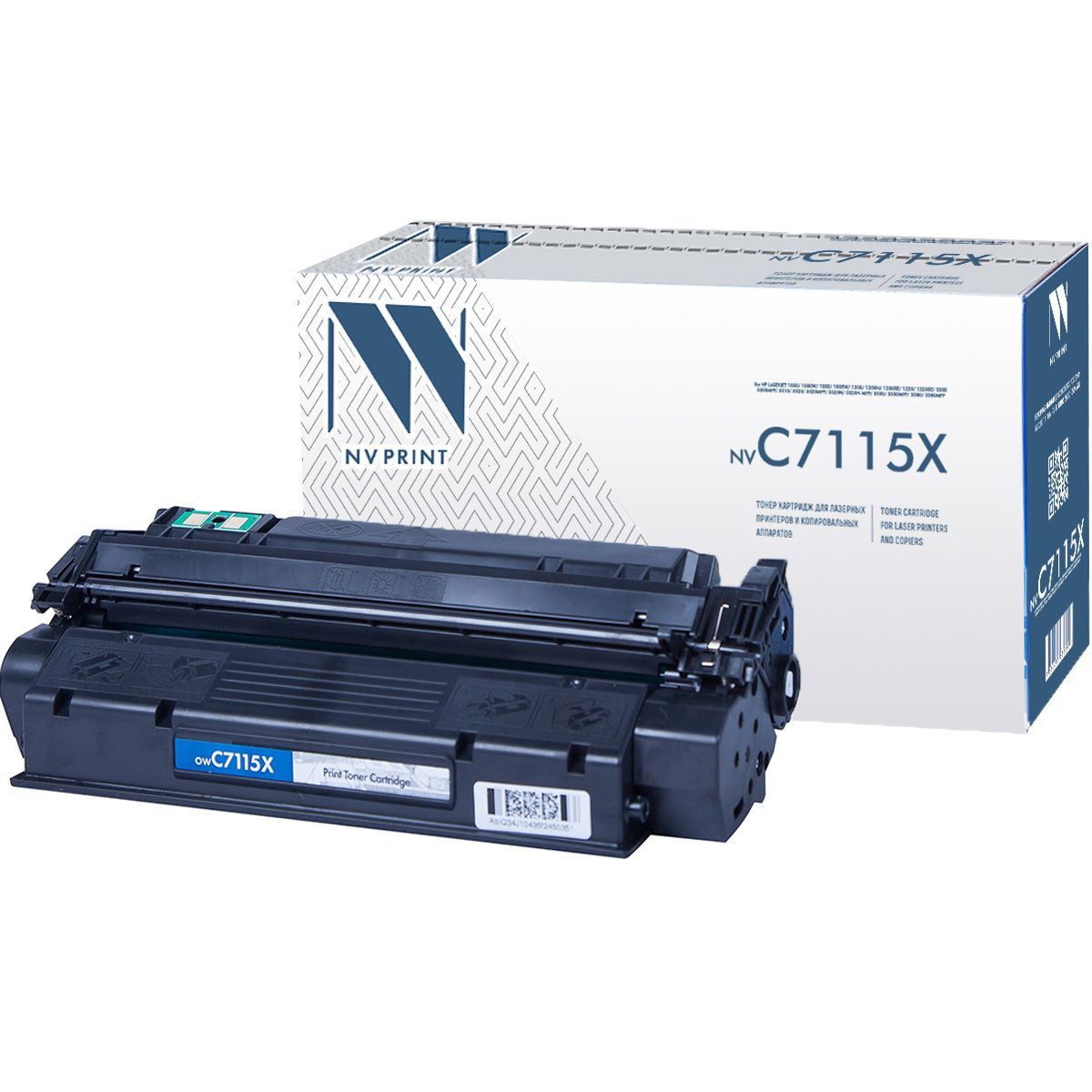 Картридж совм. NV Print C7115X (№15X) черный для HP LJ 1200/1220/3300/3330/3380 (3500стр.)