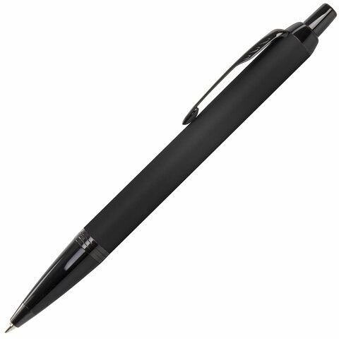 Ручка шариковая PARKER "IM Achromatic Black BT", черный матовый, нержавеющая сталь, синяя, 2127618 Ручка шариковая PARKER "IM Achromatic Black BT", черный матовый, нержавеющая сталь, синяя, 2127618