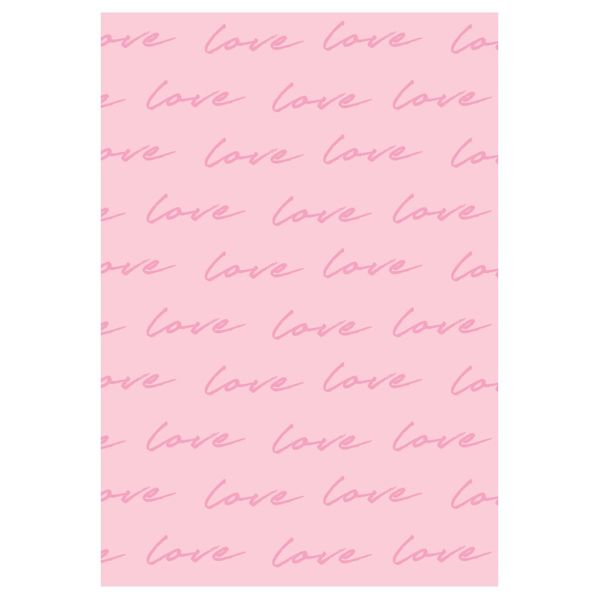 Упаковочная бумага глянц. 70*100см, MESHU "Love pattern", 80г/м2