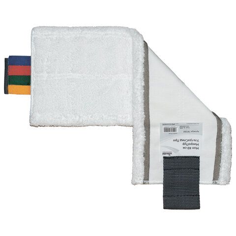 Насадка МОП плоская 40 см, VILEDA "МикроПур УльтраСпид Про", уши (ТИП УВ) микрофибра, белый, 167281