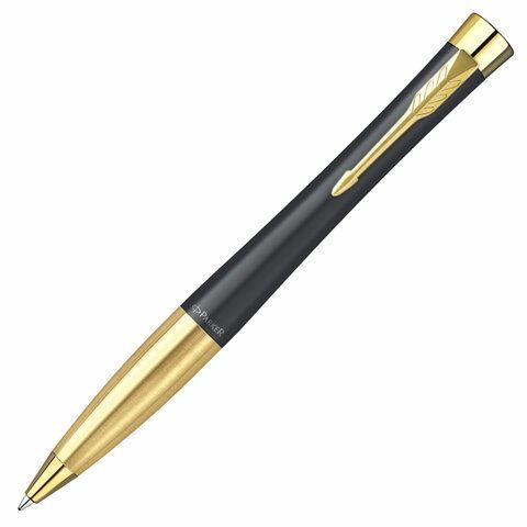 Ручка шариковая PARKER "Urban Twist Black GT", корпус черный, позолоченные детали, синяя, 2143640 Ручка шариковая PARKER "Urban Twist Black GT", корпус черный, позолоченные детали, синяя, 2143640