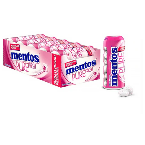 Жевательная резинка MENTOS "Тутти-Фрутти", 30 г, 1472046