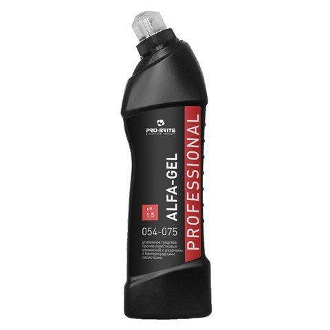 Средство для уборки санитарных помещений 750 мл, PRO-BRITE ALFA-GEL, кислотное, концентрат, гель, 054-075 
