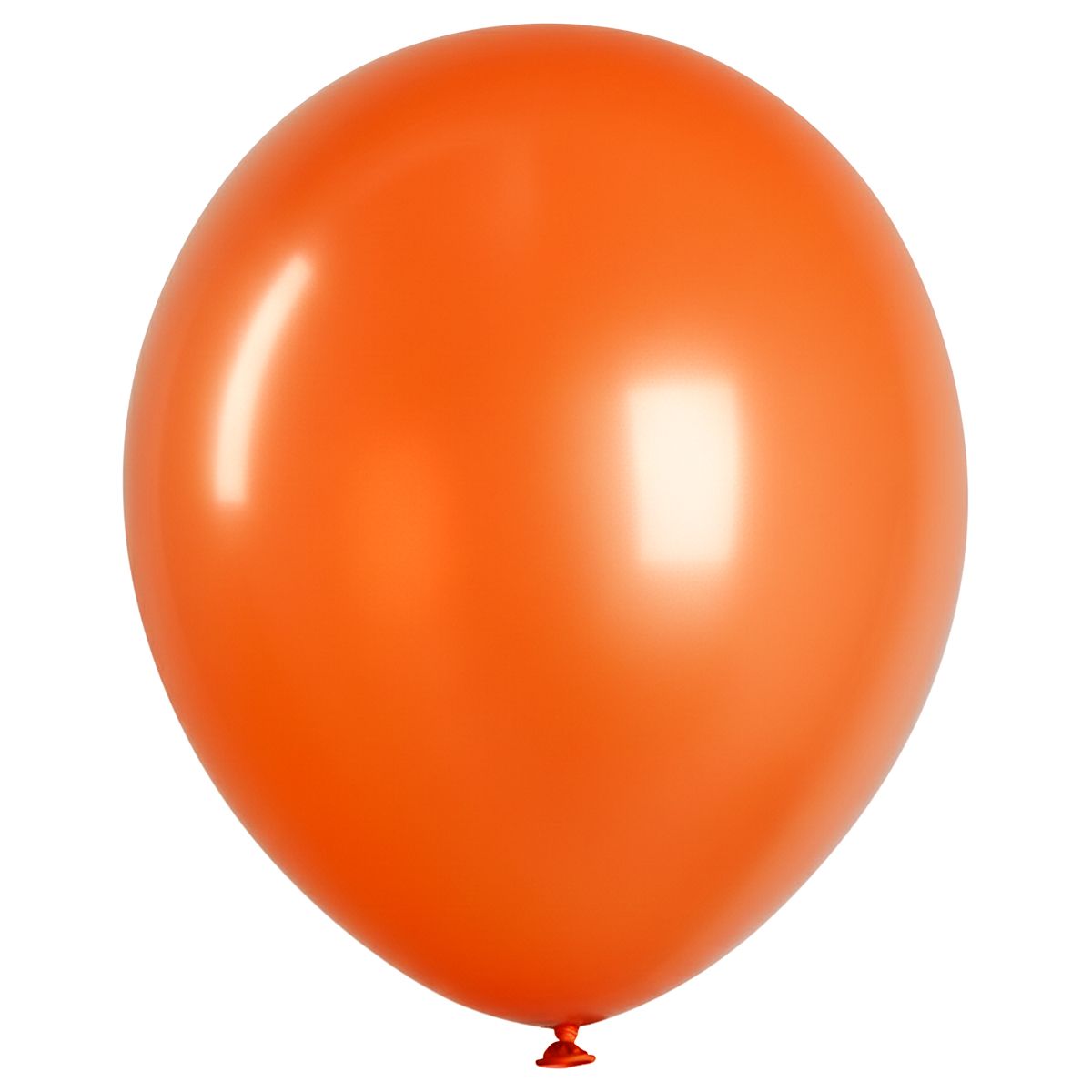 Воздушные шары,  50шт., М12/30см, MESHU, металлик, оранжевый