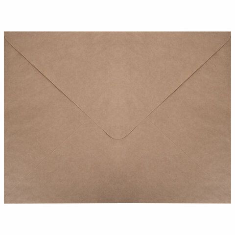 Конверты (290х390 мм) КРАФТ, без клея, 90 г/м2, КОМПЛЕКТ 500 шт., треугольный клапан