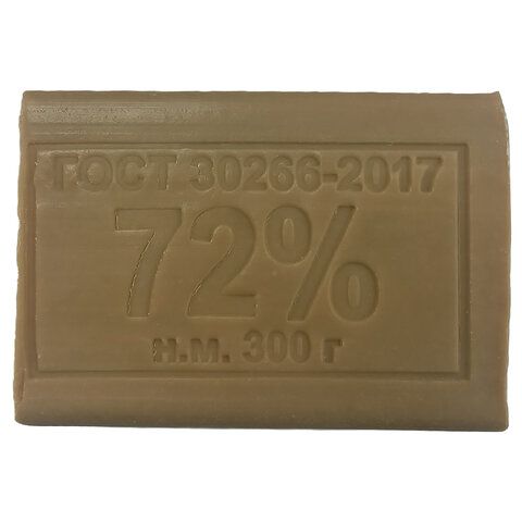 Мыло хозяйственное 72% 300 г (Меридиан), без упаковки, МИНПРОМТОРГ 