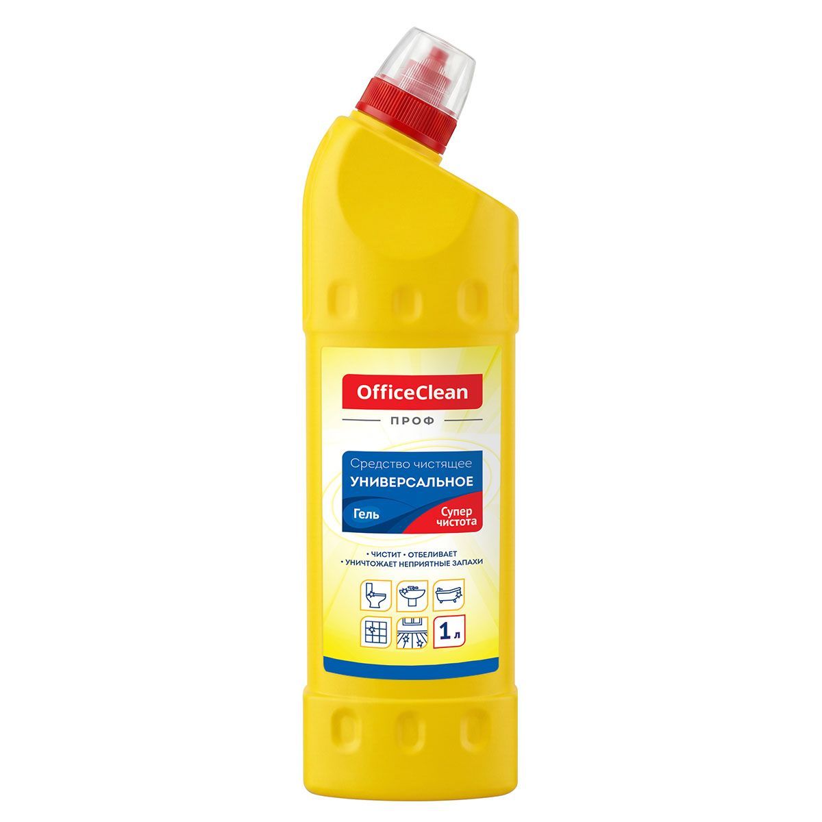 Чистящее средство универсальное OfficeClean Профессиональное "Супер чистота", гель, 1 л