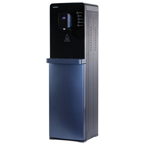 Кулер для воды с мгновенным нагревом SONNEN FSI-01LS, 16 л/ч, охлаждение, НИЖНЯЯ ЗАГРУЗКА, сенсорное управление, выбор температуры, 455747