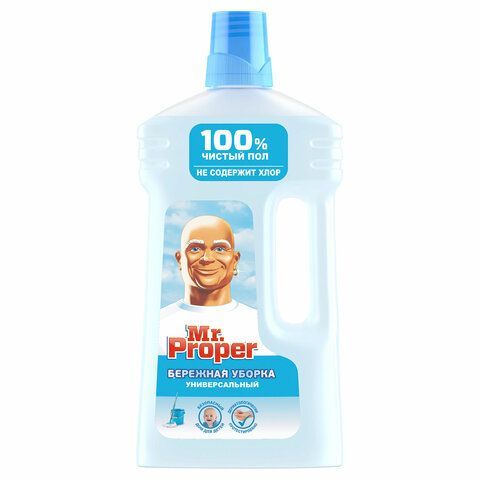 Средство для мытья пола и стен 1 л, MR.PROPER (Мистер Пропер) "Бережная уборка", 740093 