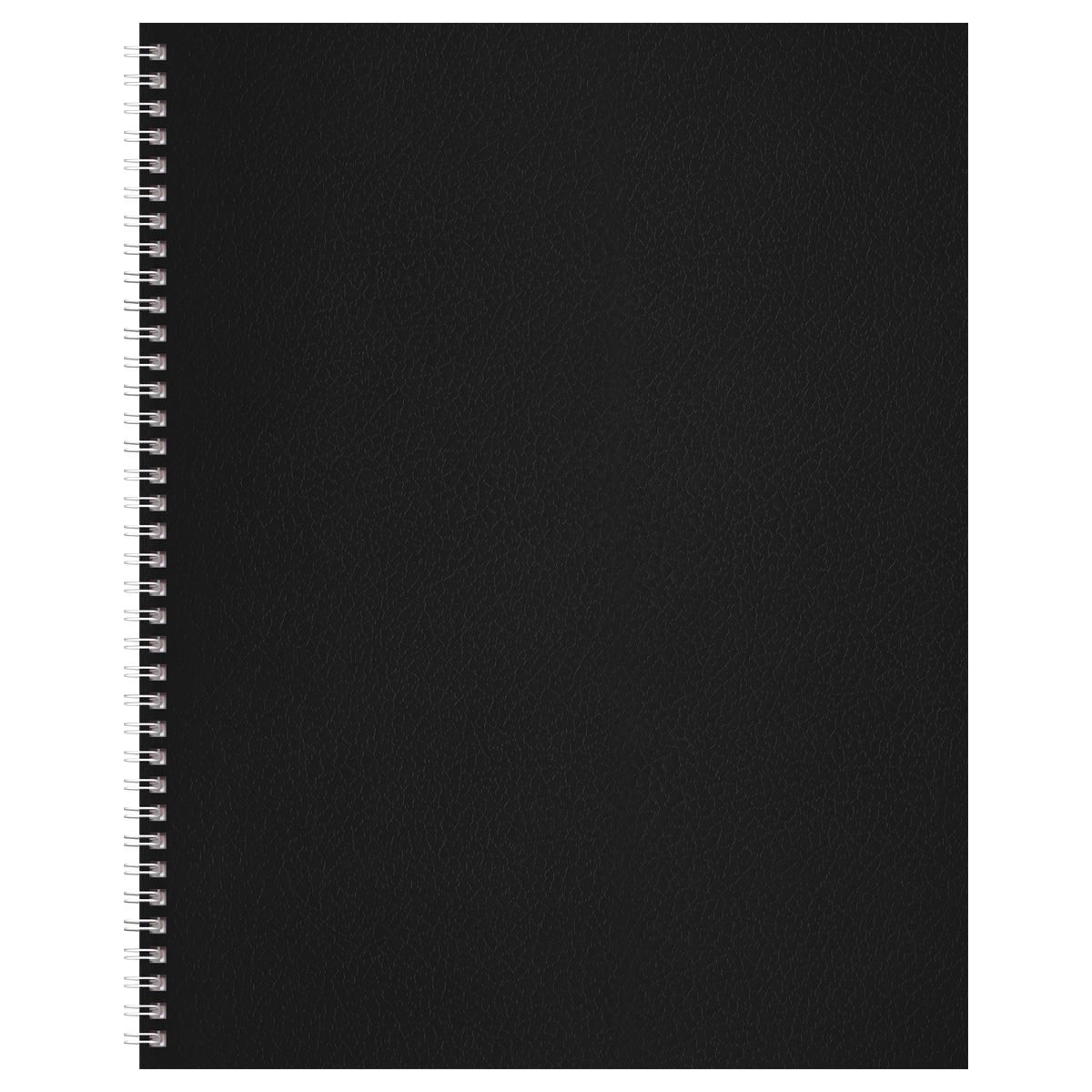 Тетрадь 96л., А5, клетка на гребне BG, бумвинил, черный