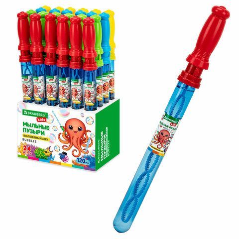 Мыльные пузыри 120 мл, "Волшебная палочка", BRAUBERG KIDS, 665452