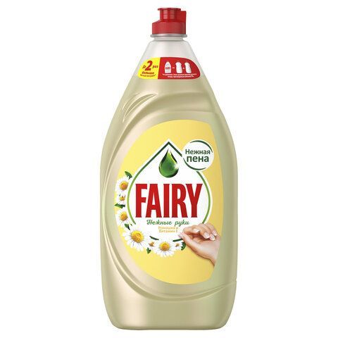 Средство для мытья посуды 1,35 л FAIRY (Фейри) Нежные руки, "Ромашка и витамин Е", 740297 