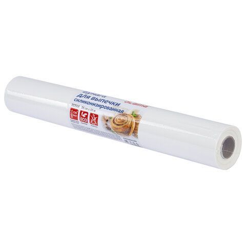 Бумага для выпечки силиконизированная, пергамент 38 см х 50 м, цвет белый, LAIMA, CH, 609586