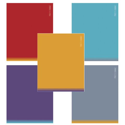 Тетрадь обложка пластик, А5, 48 л., скоба, клетка, HATBER, "PROстиль" (микс в спайке), 090231, 48Т5В1пл