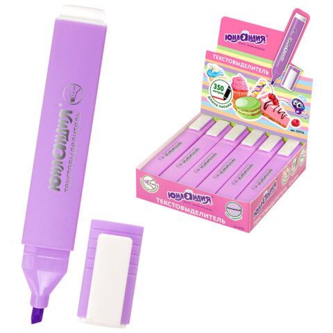 Текстовыделитель ЮНЛАНДИЯ "COLORSTAR PASTEL", ЛАВАНДОВЫЙ, линия 1-4 мм, 151714