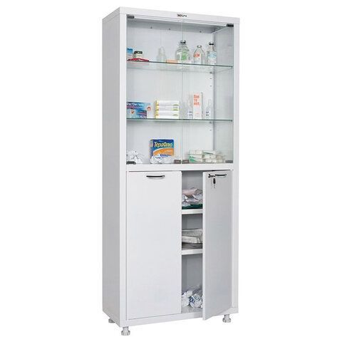 картинка Шкаф медицинский 2-створчатый HILFE "МД 2 1670/SG" 1755х700х320 мм, стекло, белый, S26199203509 магазин являющийся официальным дистрибьютором в России картинка Шкаф медицинский 2-створчатый HILFE "МД 2 1670/SG" 1755х700х320 мм, стекло, белый, S26199203509 от магазина