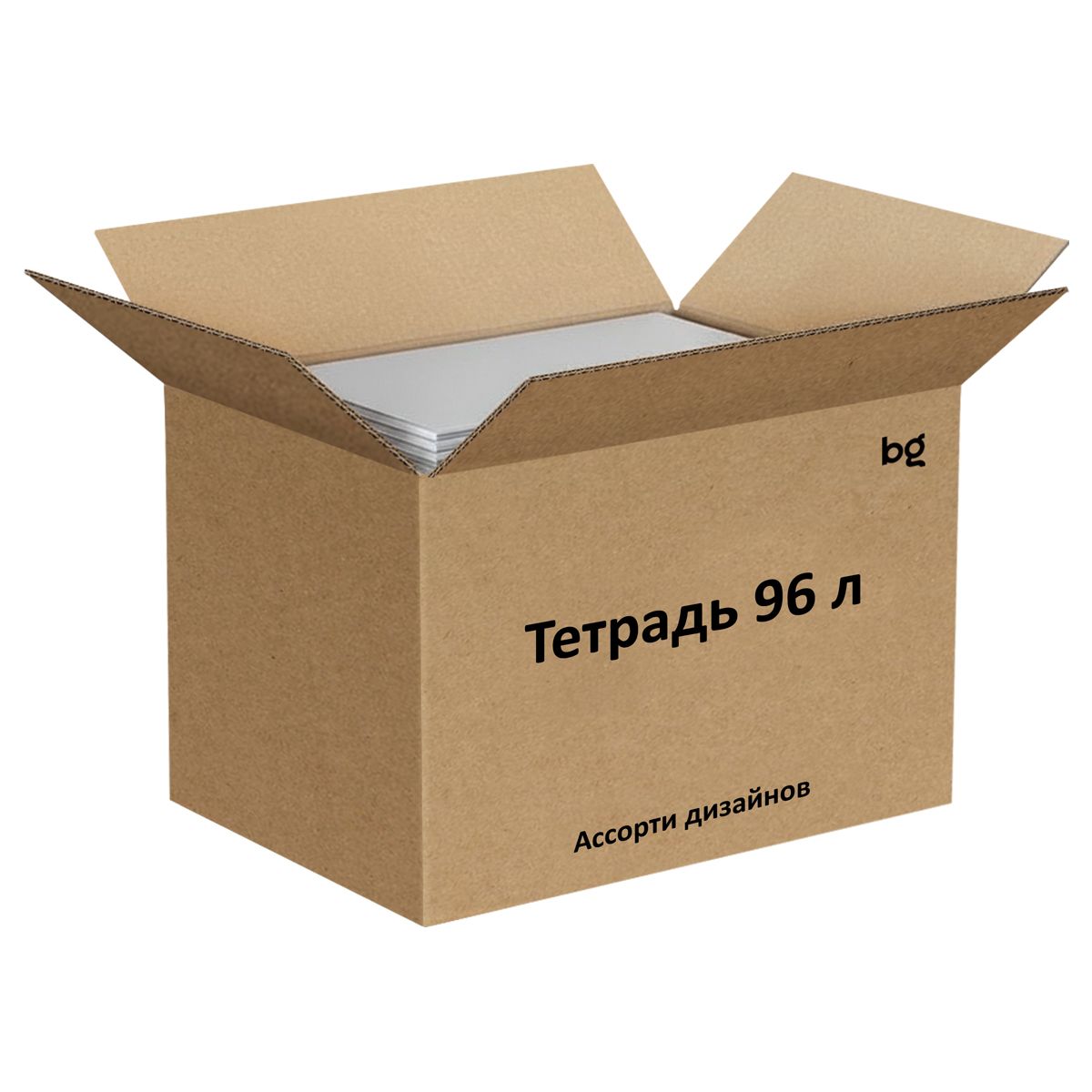 УЦЕНКА - Тетрадь 96л., А4, клетка BG "Ассорти"
