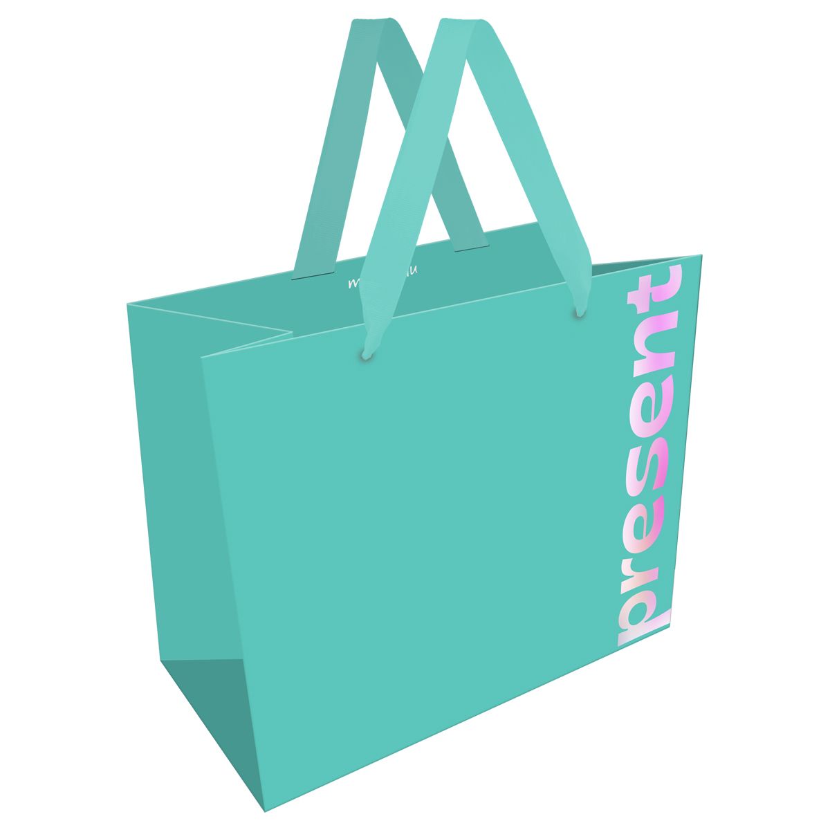 Пакет подарочный 32*26*12см MESHU "Bright present", фольга, матовая ламинация