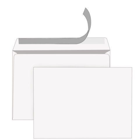 Конверты С4 (229х324 мм), отрывная лента, 80 г/м2, КОМПЛЕКТ 250 шт., внутренняя запечатка, STAFF, 118669