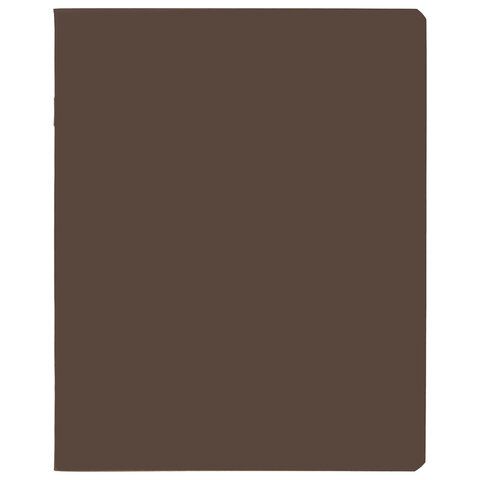 Тетрадь А5 48 л., HATBER, скоба, клетка, Soft-touch ламинация, SoloMatte "Шоколадный мусс", 092730, 48Т5лВ1