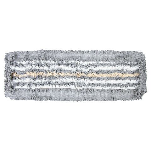 Насадка МОП плоская для швабры/держателя 40 см, ТИП У/К, хлопок/микрофибра, СЕРАЯ, LAIMA EXPERT, 606629