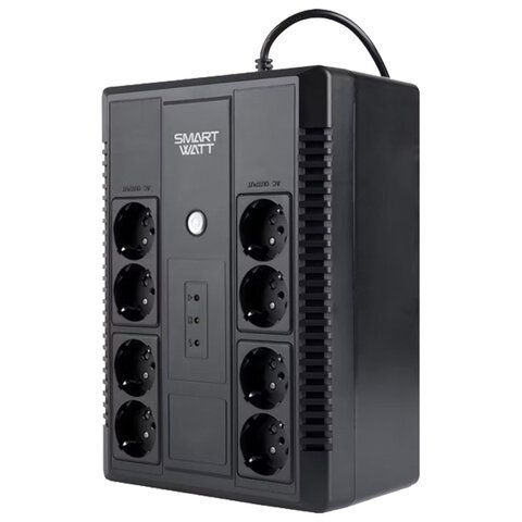 Источник бесперебойного питания SMARTWATT UPS SAFE PRO 650, 650 ВА (390 Вт), 8 розеток, 3703020270004
