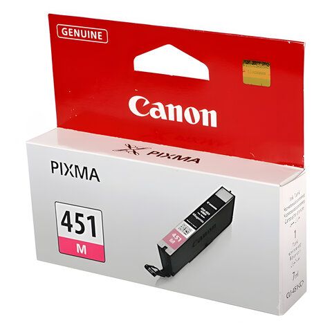 Картридж струйный CANON (CLI-451M) Pixma iP7240 и другие, пурпурный, оригинальный, 6525B001 Картридж струйный CANON (CLI-451M) Pixma iP7240 и другие, пурпурный, оригинальный, 6525B001