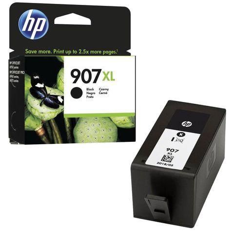 Картридж струйный HP (T6M19AE) OfficeJet 6960/6970, №907XL, черный, увеличенный ресурс 1500 стр., оригинальный Картридж струйный HP (T6M19AE) OfficeJet 6960/6970, №907XL, черный, увеличенный ресурс 1500 стр., оригинальный