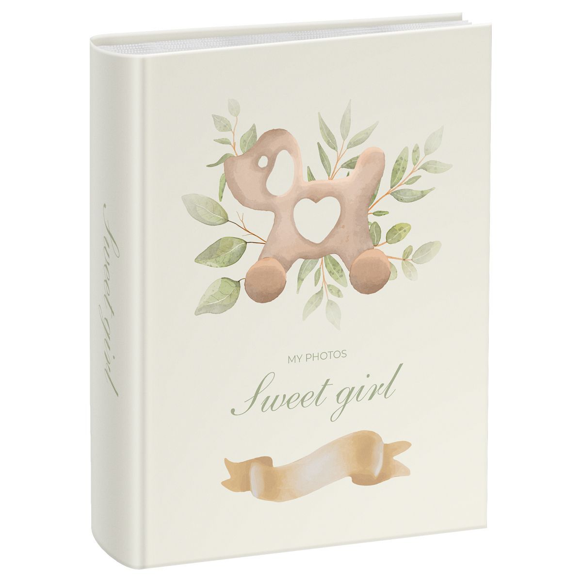 Фотоальбом магнитный 10 листов 23*28см, внутренняя спираль, ArtSpace "Sweet girl"