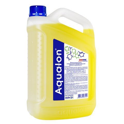 Средство моющее универсальное 5 л, "ФОРМУЛА ПРОГРЕССА" АКВАГЕЛЬ, концентрат, канистра, 203520 