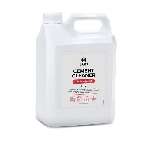 Средство для уборки после строительства 5,5 кг GRASS CEMENT CLEANER, кислотное, концентрат, 125305 