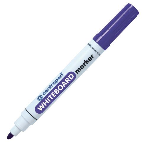 Маркер стираемый для белой доски ФИОЛЕТОВЫЙ CENTROPEN "Dry-Wipe", круглый наконечник, 2,5 мм, 8559, 585590105