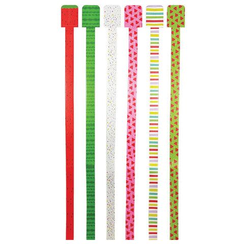 Закладки для книг с принтами САМОКЛЕЯЩИЕСЯ, КОМПЛЕКТ 6 шт., рисунки ассорти, 2921.АС/6