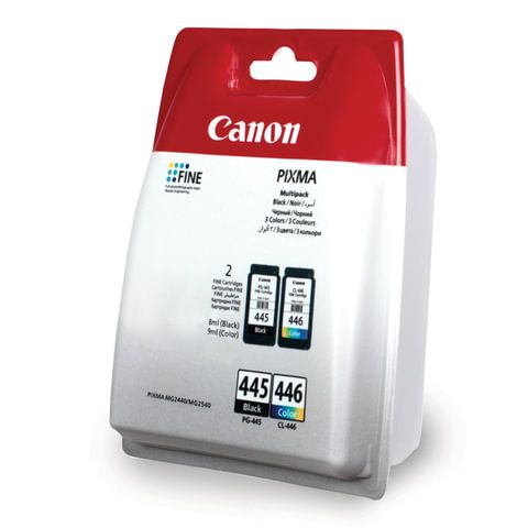 Картридж струйный CANON (PG-445/CL-446) PIXMA MG2440/MG2540, оригинальный КОМПЛЕКТ 2 цвета, 180 страниц, 8283B004 Картридж струйный CANON (PG-445/CL-446) PIXMA MG2440/MG2540, оригинальный КОМПЛЕКТ 2 цвета, 180 страниц, 8283B004