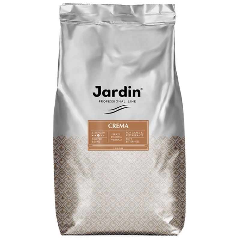 Кофе в зернах Jardin "Crema", вакуумный пакет, 1кг