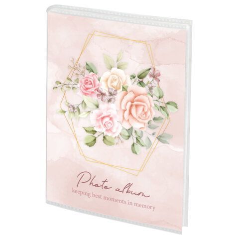 Фотоальбом BRAUBERG "Watercolor flowers" на 36 фото 10х15 см, мягкая обложка, 391431