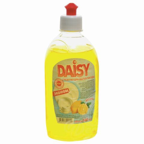 Средство для мытья посуды 500мл DAISY "Лимон", флип-топ, МИНПРОМТОРГ 