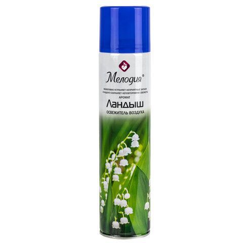 Освежитель воздуха аэрозольный 300 мл МЕЛОДИЯ "ЛАНДЫШ", 605344 