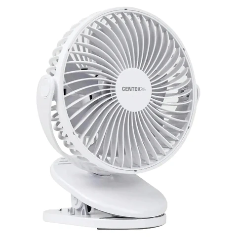 Вентилятор настольный CENTEK CT-5045, 4 режима, d=15 см, 5 Вт, белый