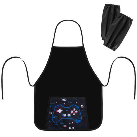 Фартук с нарукавниками для уроков труда ПИФАГОР, 1 карман, 46х54 см, Lucky gamer, 273627
