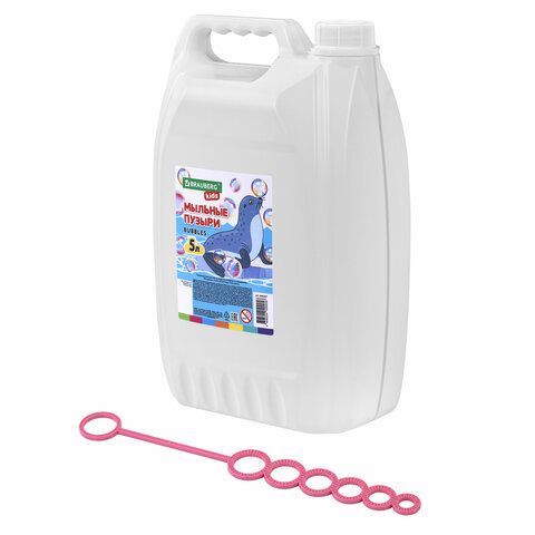 Мыльные пузыри 5000 мл, индивидуальная упаковка, BRAUBERG KIDS, код 1С