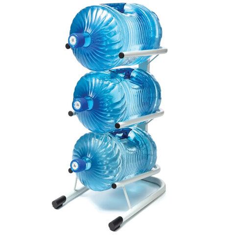 Стойка стеллаж для хранения воды на 3 бутыли по 19 литров, СВ-3, металл, 98826