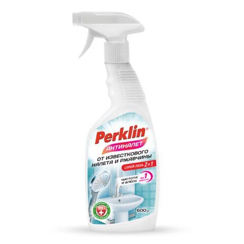Средство для чистки сантехники кислотное ЧИСТОТА И БЛЕСК 600 мл, PERKLIN АНТИНАЛЕТ, триггер, 702400 