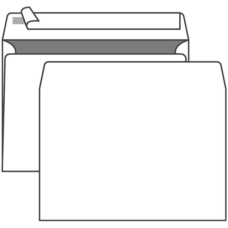 Конверт C4, KurtStrip, 229*324мм, б/подсказа, б/окна, отр. лента, внутр. запечатка