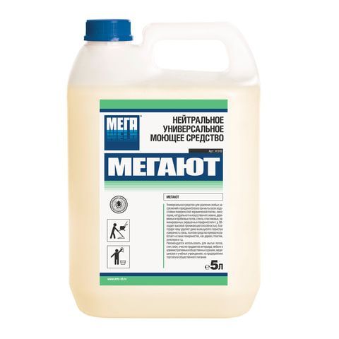 Средство моющее универсальное 5 л, МЕГАЮТ, нейтральное 