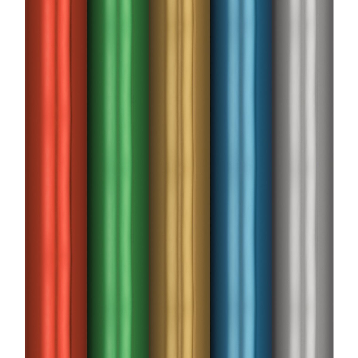 Упаковочная бумага матовая 70*100см, MESHU, 60г/м2, ассорти 5 дизайнов